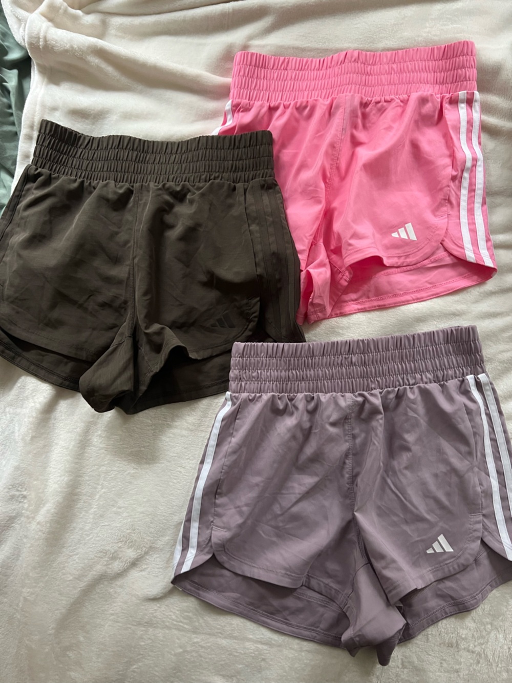 NWOT Adidas high waisted shorts x3
